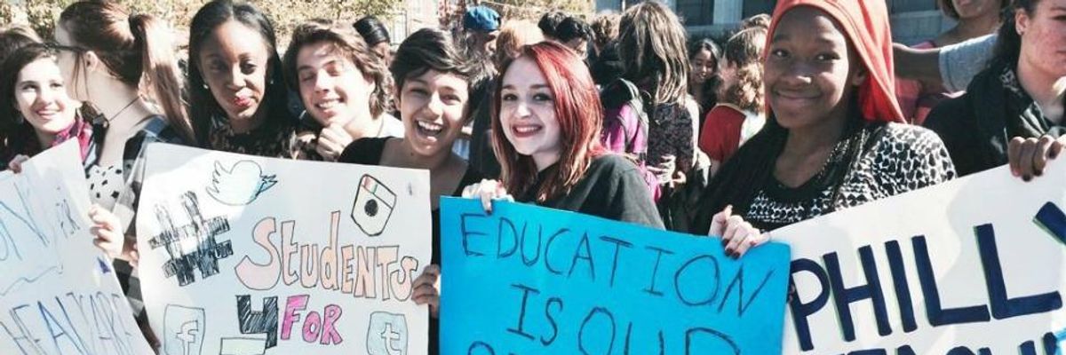 Students Walk Out After Attack on 'Union that Defends Public Education'