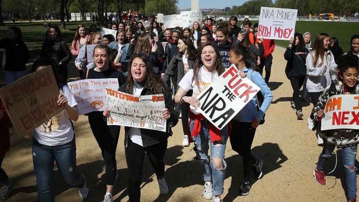 #NationalSchoolWalkout Underway Because "Guns Don't Die. Children Do."