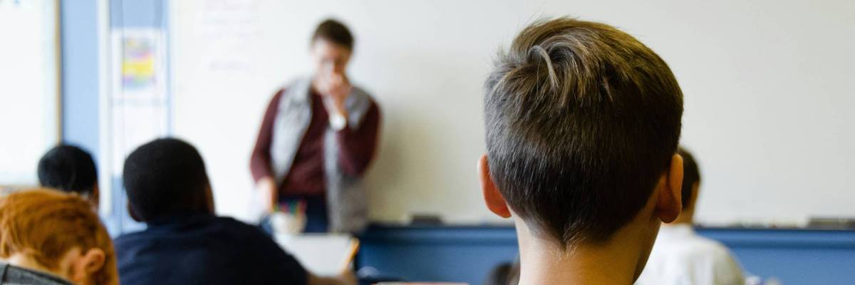 Students in classroom.