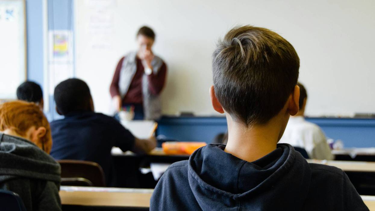 Students in classroom.