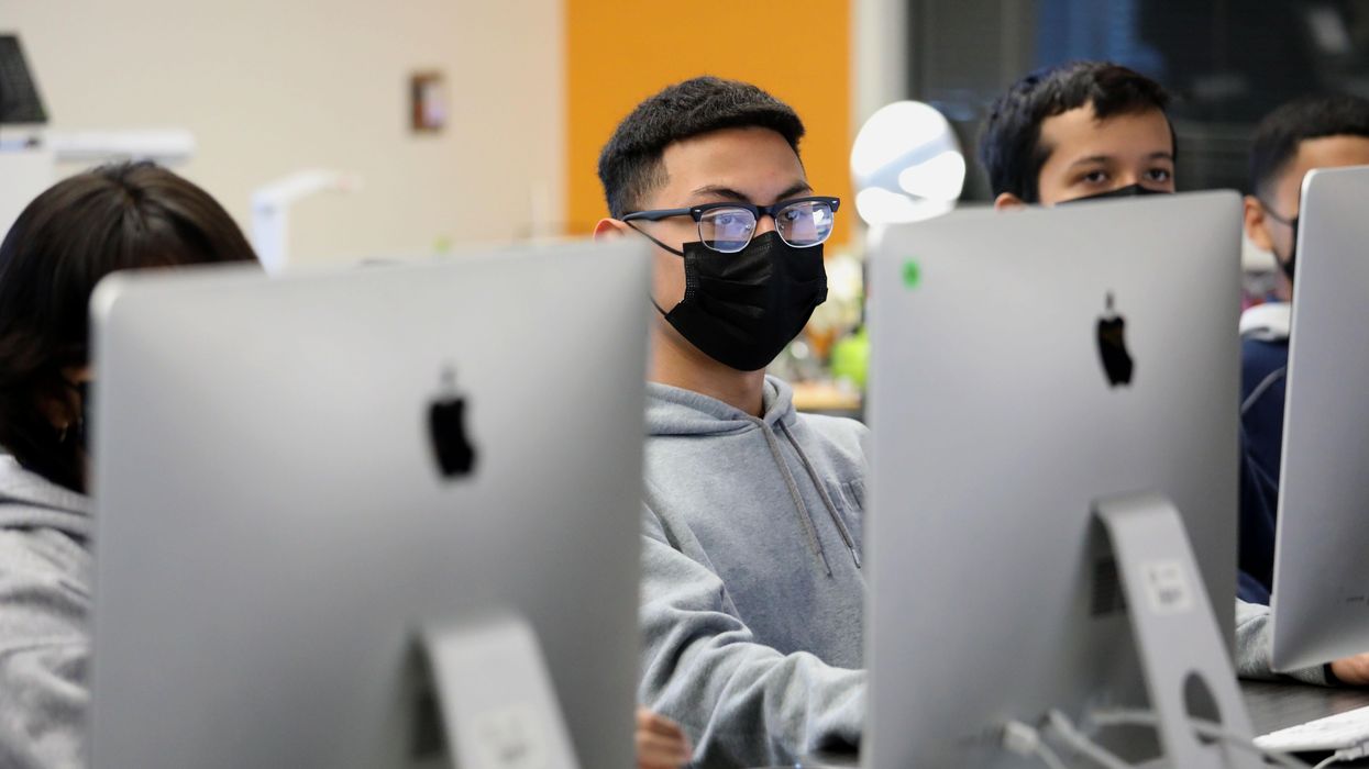 Students in the Exploring Computer Science class in Los Angeles Unifed School District
