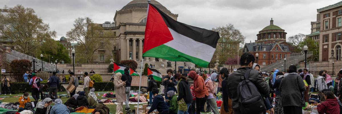 Students occupy Columbia University's campus