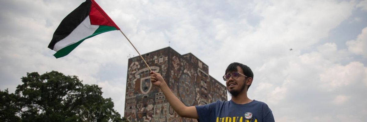 Students set up encampment at National Autonomous University of Mexico