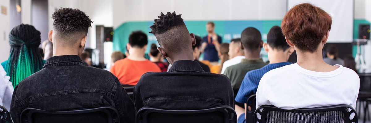 Students sitting in chairs