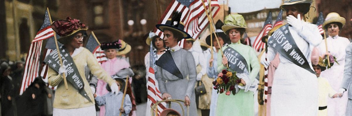 Suffragist Parade in New York in 1912
