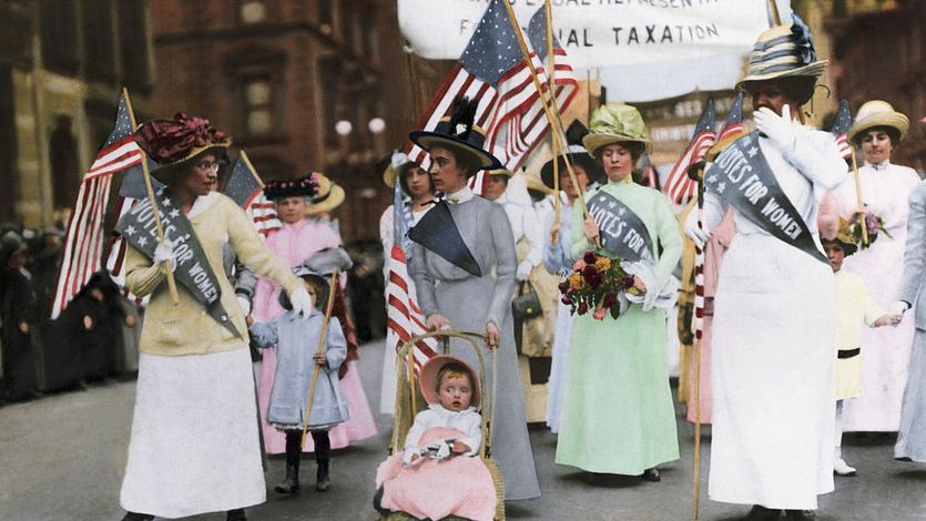Suffragist Parade in New York in 1912