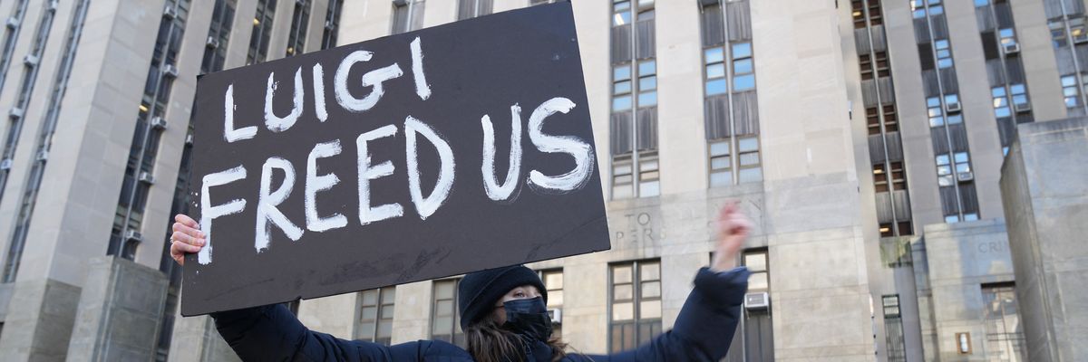 Support for Luigi Mangione.