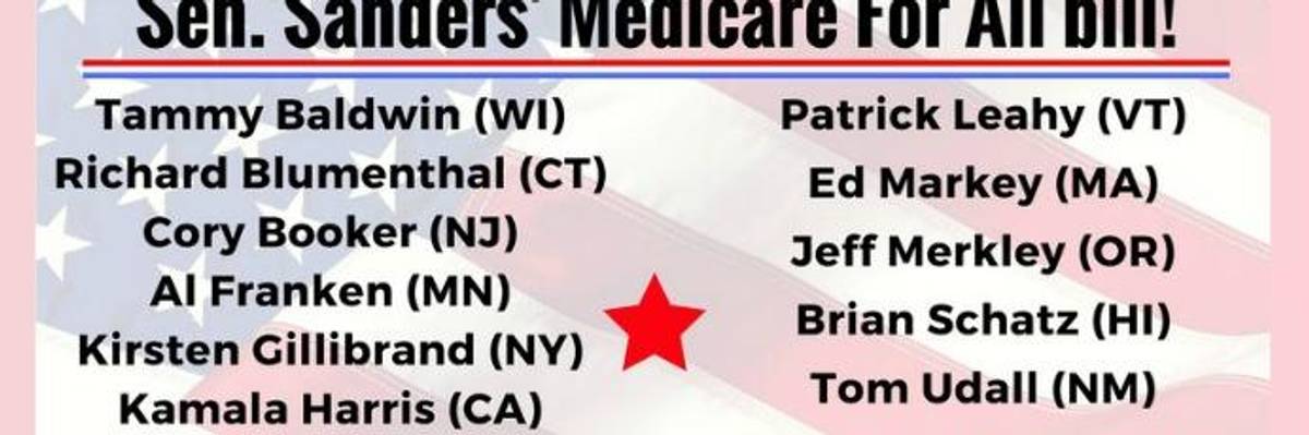 Now There Are 16 Democrats Receiving Thanks and Applause for Co-Sponsoring Medicare for All