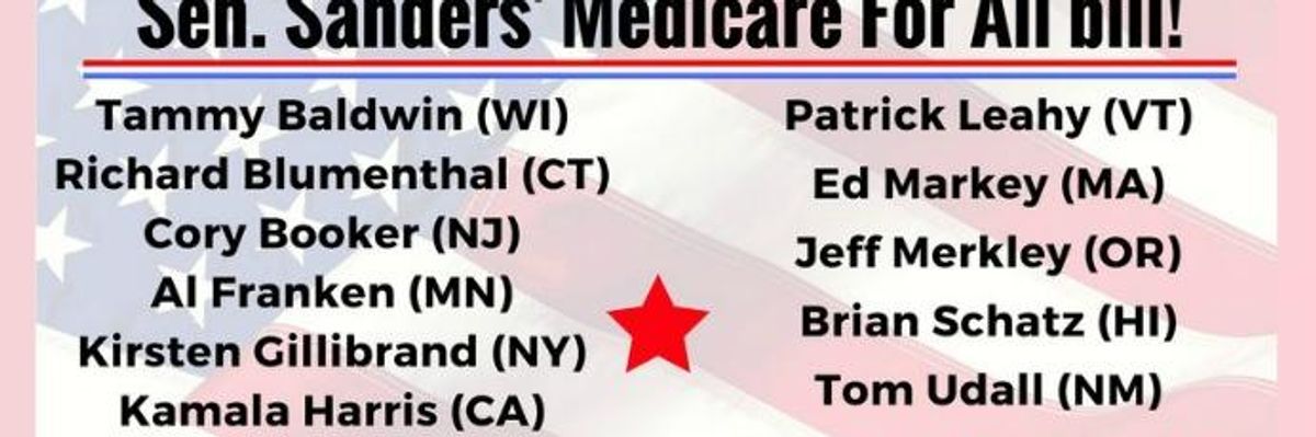 Now There Are 16 Democrats Receiving Thanks and Applause for Co-Sponsoring Medicare for All
