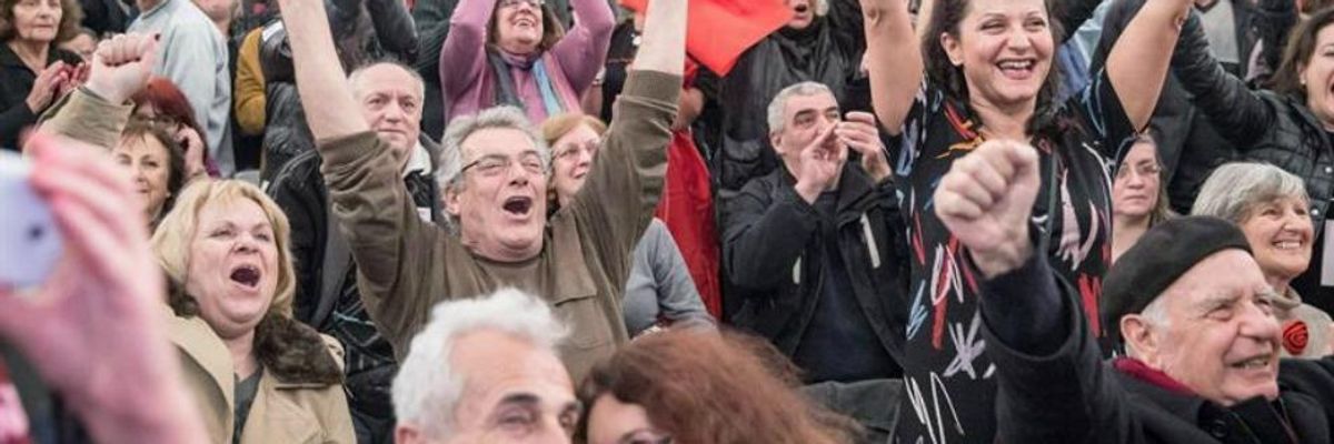 As European Left Cheers, Syriza Vows to Move Swiftly To End Greek 'Nightmare'
