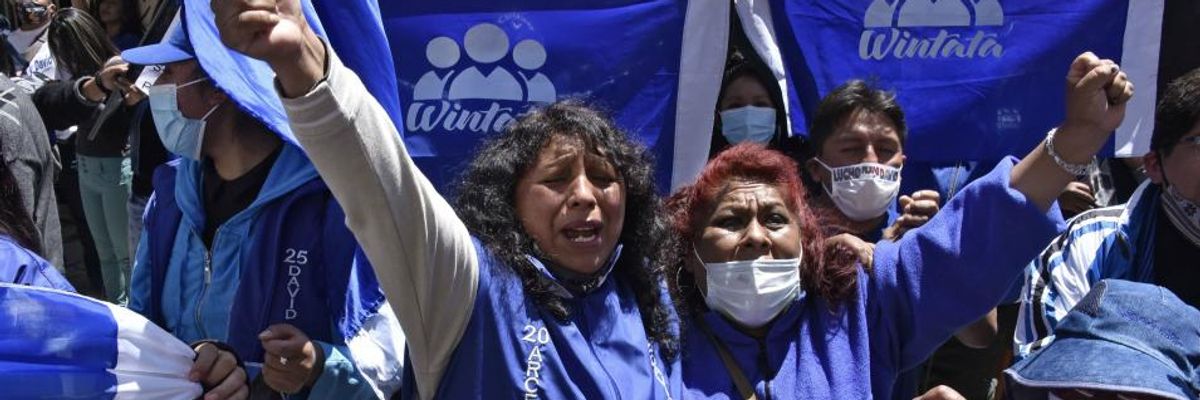 Bernie Sanders Applauds People of Bolivia for 'Year-Long Fight to Restore Democracy' in Wake of Military Coup