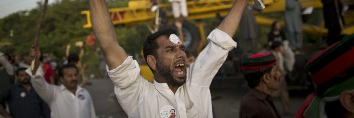 Pakistan Braces as Revolutionaries March Defiantly Towards Heart of Capitol City