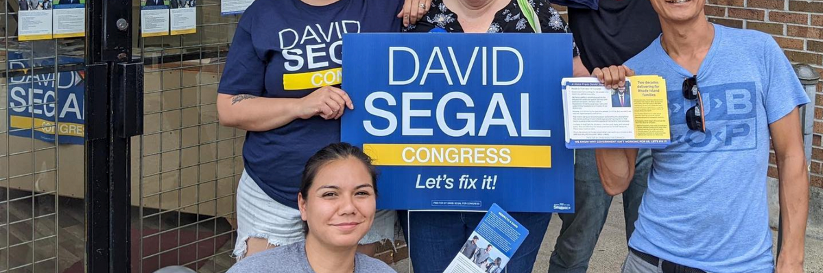 Supporters of David Segal