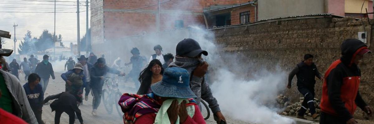 Evo Morales Urges United Nations to 'Denounce and Stop This Massacre' as Bolivian Military Guns Down Protestors
