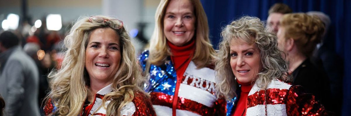 Supporters of former President Donald Trump in Iowa, 2024