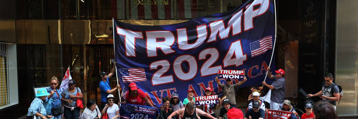 Supporters of former U.S. President Donald Trump