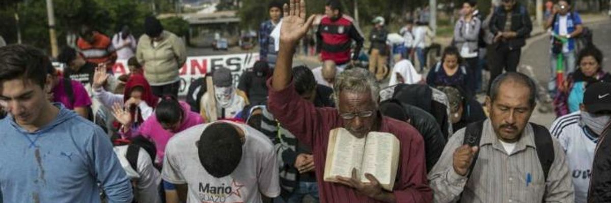 Leftist Coalition in Honduras Calls for Uprising Ahead of Presidential Inauguration