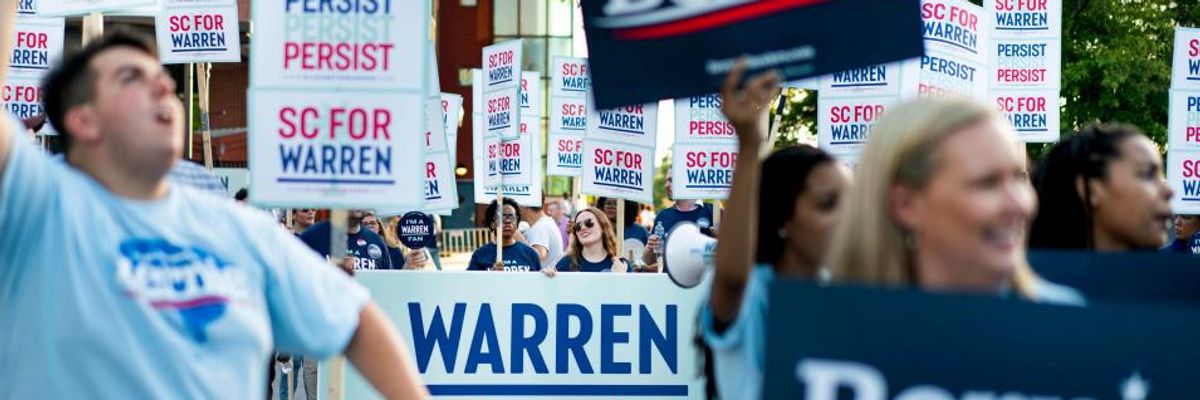 Not Bernie, Us. Not Warren, Us.