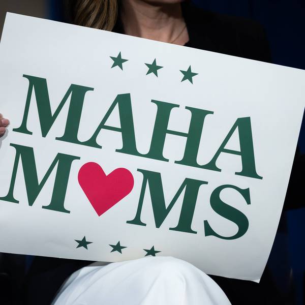 Supporters of the Make America Healthy Again movement are seen at a news conference