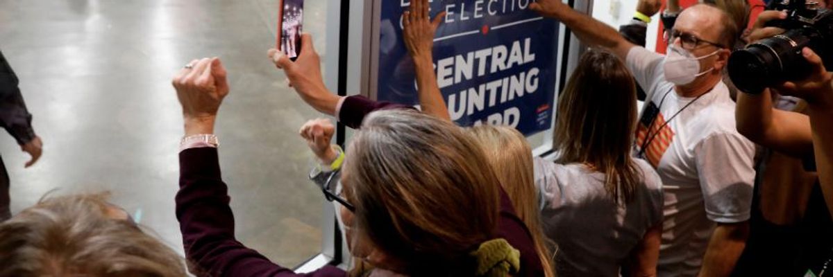 As Michigan Called for Biden, Trump Supporters Condemned for Chanting 'Stop the Count!' at Detroit Ballot Center