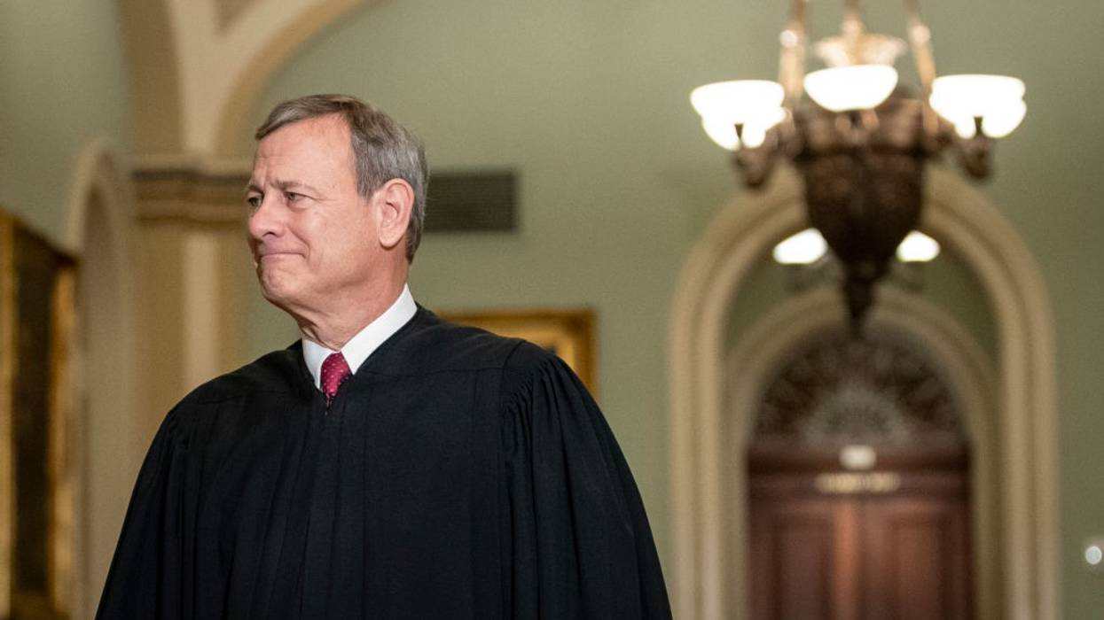 Supreme Court Chief Justice John Roberts arrives to the Senate chamber for impeachment proceedings at the U.S. Capitol on January 16, 2020 in Washington, DC.