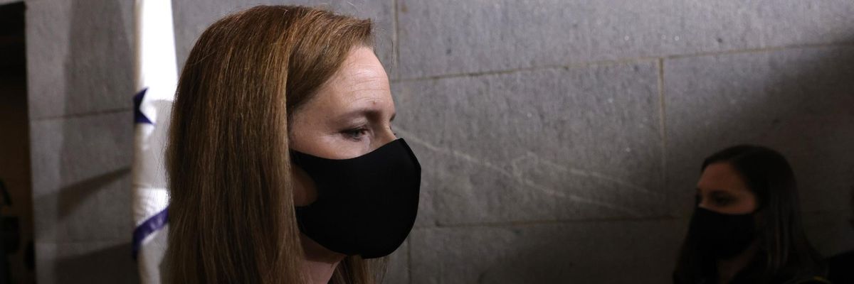 Democratic Lawmakers Urge Barrett to Recuse Herself From Koch Dark Money Case