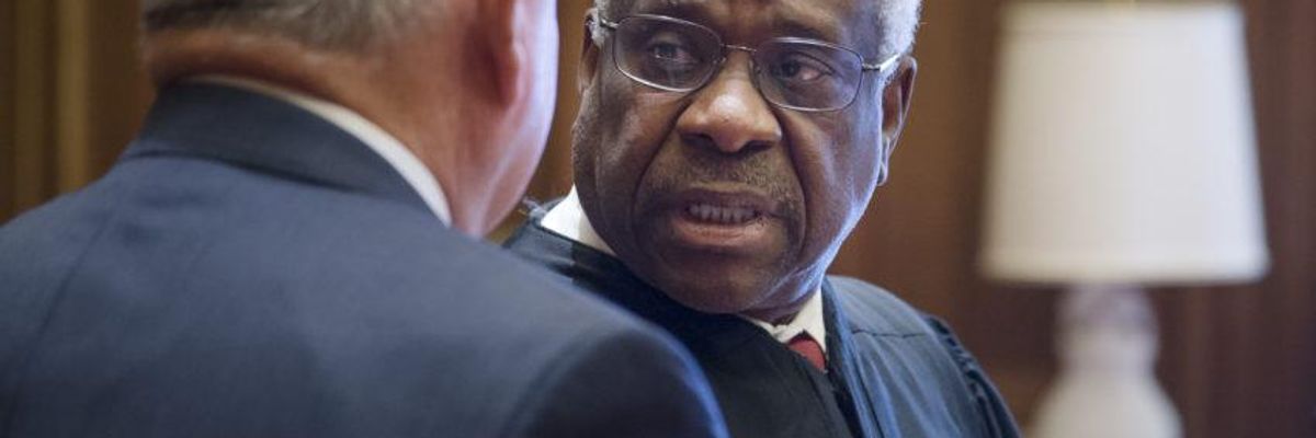 Supreme Court Justice Clarence Thomas.