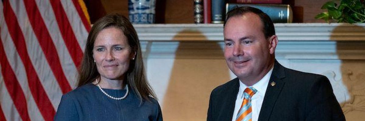 Just Three Days After Meeting With Amy Coney Barrett Without Mask, GOP Senator Mike Lee Also Tests Positive for Covid-19
