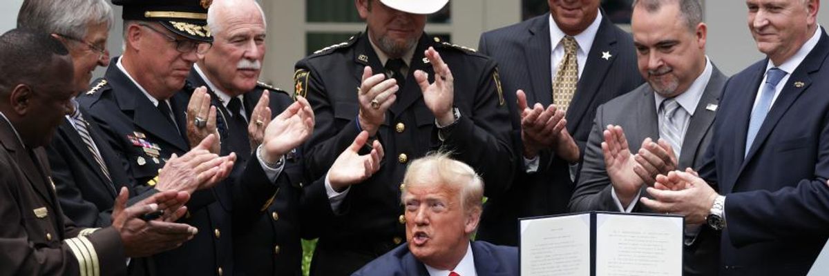 In Authoritarian Tirade, Trump Claims Americans 'Want Law and Order' Policing Whether They Know It or Not