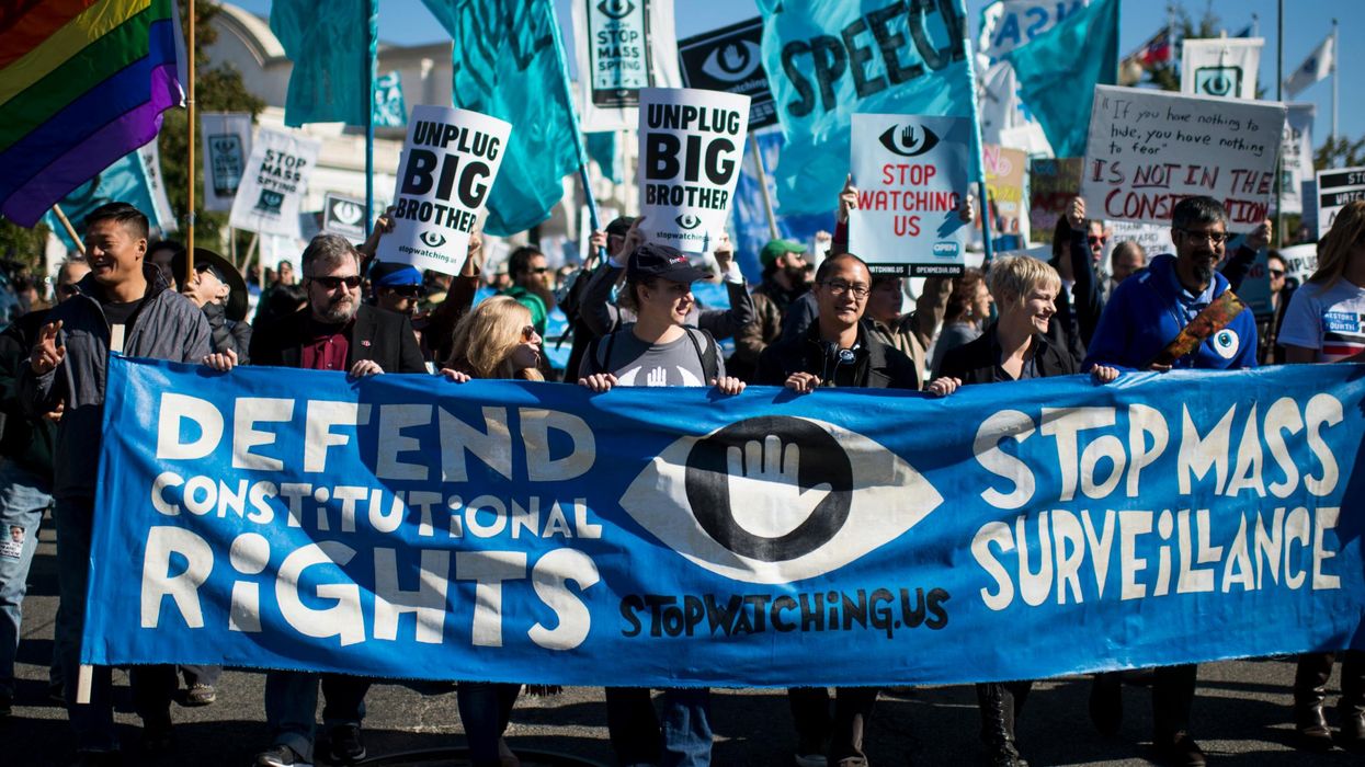 Surveillance protest