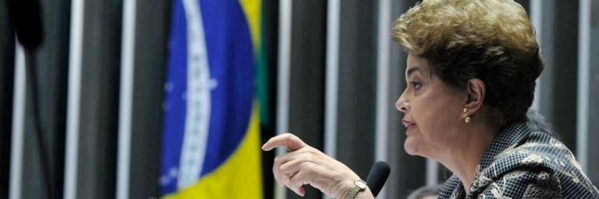 Rousseff Warns of Threat to Brazil's Democracy as "Coup" Nears End
