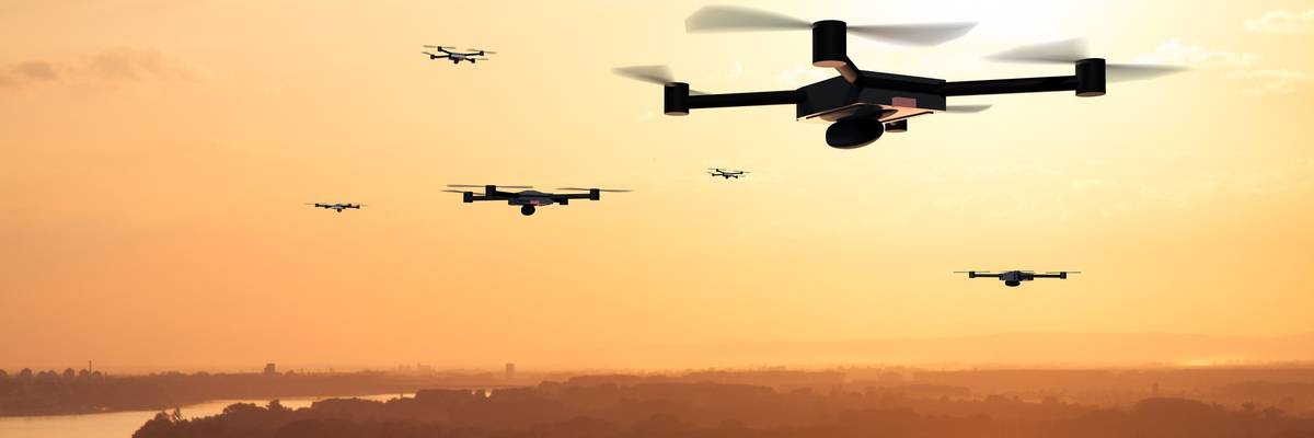 Swarm of drones
