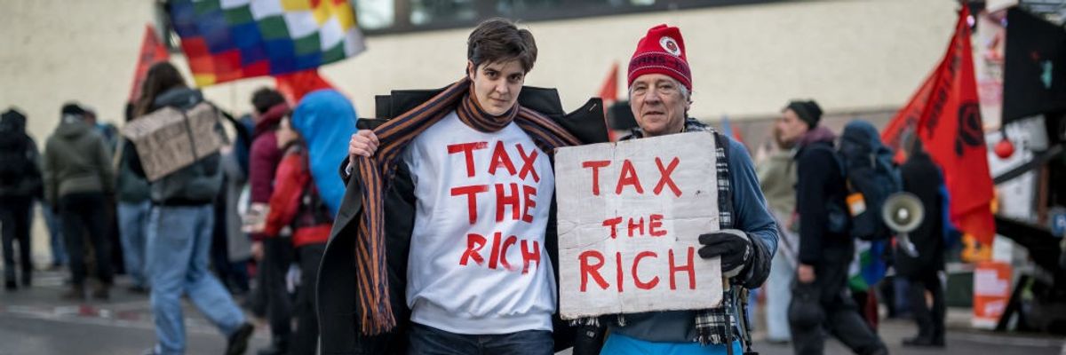 SWITZERLAND-DAVOS-POLITICS-ECONOMY-DEMONSTRATION