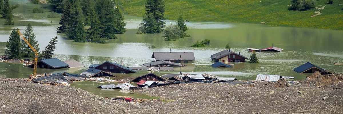 SWITZERLAND-ENVIRONMENT-GLACIERS-MOUNTAINS-DISASTERS-LANDSLIDE