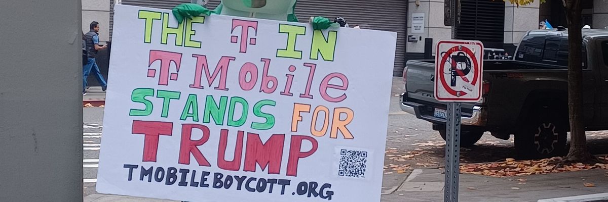 T-Mobile protester