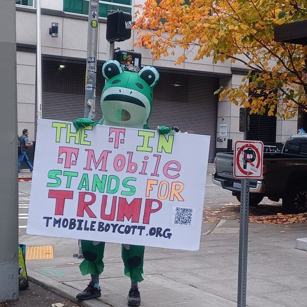 T-Mobile protester