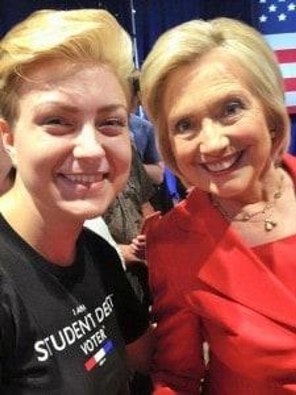 T-shirt activist and Hilary