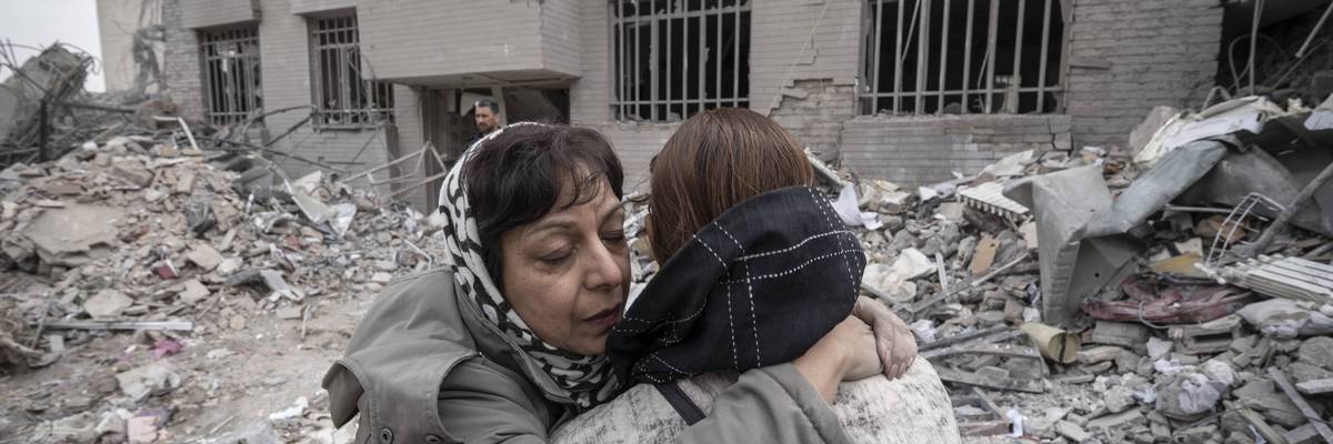 Targeted Residential Area During U.S.-Israeli Military Campaign