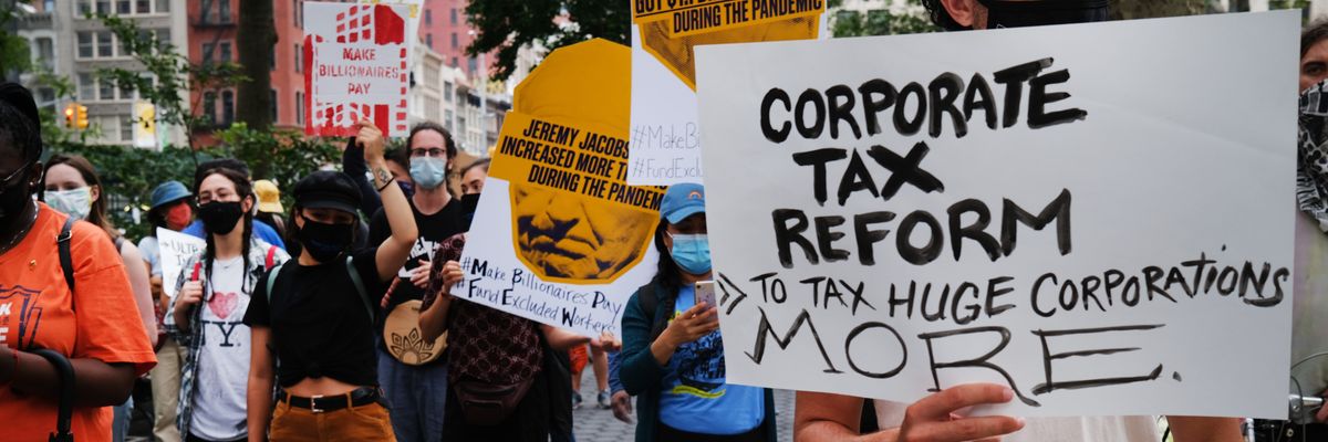 Tax reform protest