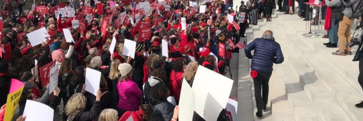 Citing $750 Million Tax Break for Amazon While Students Suffer, Teachers Walk Out in Virginia