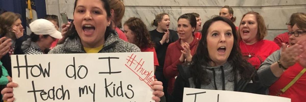 #StandWithTeachers: Wave of Red State Protests Against Low Salaries and School Funding Comes to Kentucky