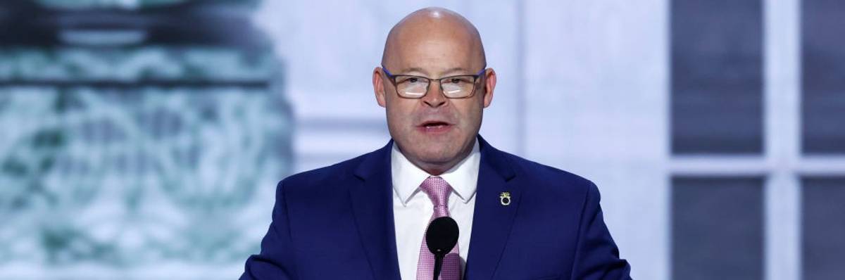 Teamsters president Sean O’Brien speaks at RNC