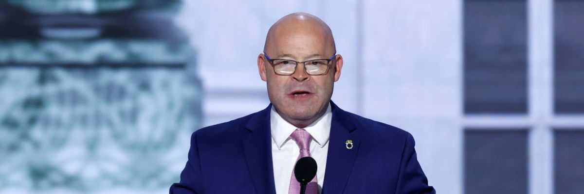 Teamsters president Sean O’Brien speaks at RNC