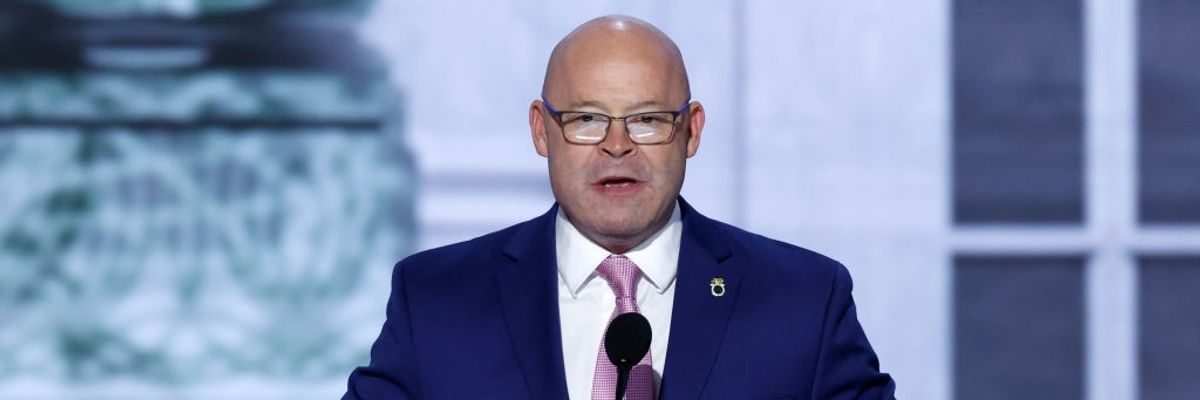 Teamsters president Sean O’Brien speaks at RNC
