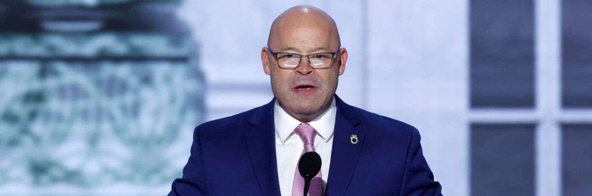 Teamsters president Sean O’Brien speaks at RNC