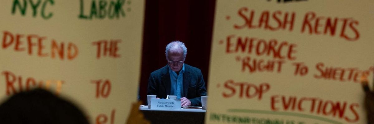 Tenants and housing activists protest