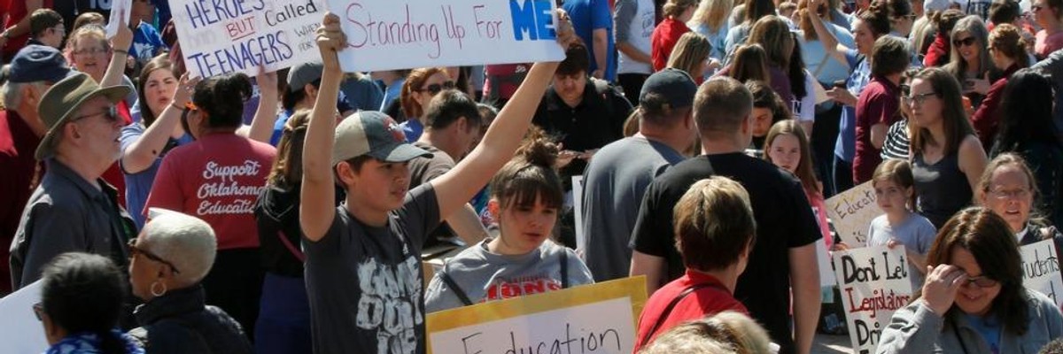 Group Beloved by Betsy Devos and Koch Brothers Launches Counter-Attack Against Teacher Rebellion