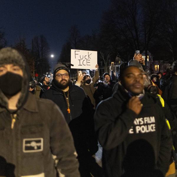 Tensions intensify during an anti-ICE protest