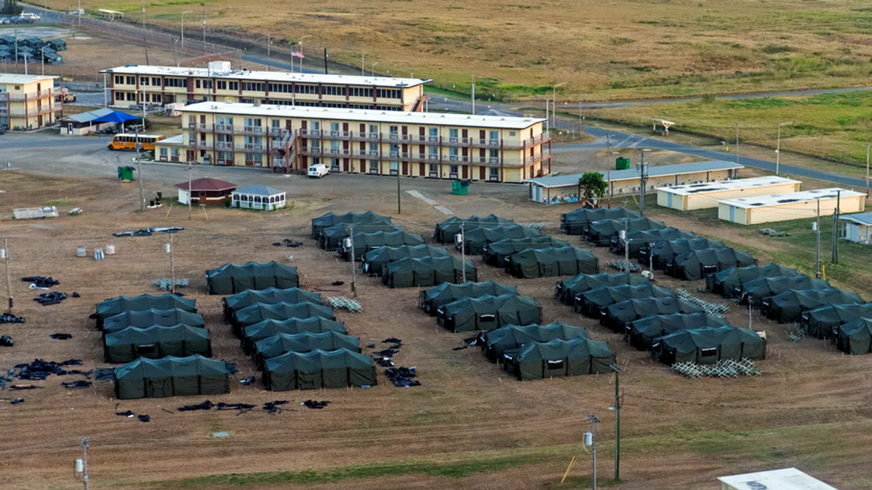 Tent city rises in Gitmo