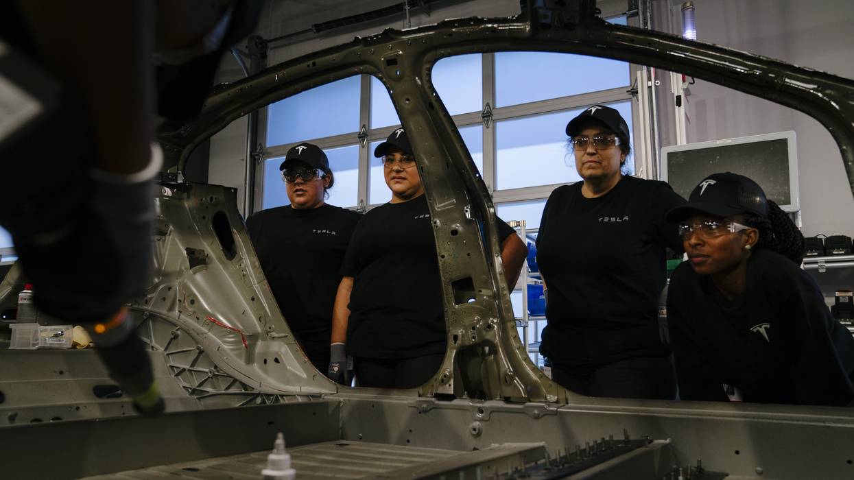 Tesla employees training